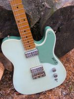 G-Cab in 2 tone green with TV Jones filtertrons&nbsp;&copy;&nbsp;2026&nbsp;42nd Street Guitars