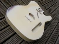 Replacement body for Telecaster, vintage cream over sunburst, medium wear&nbsp;&copy;&nbsp;2026&nbsp;42nd Street Guitars